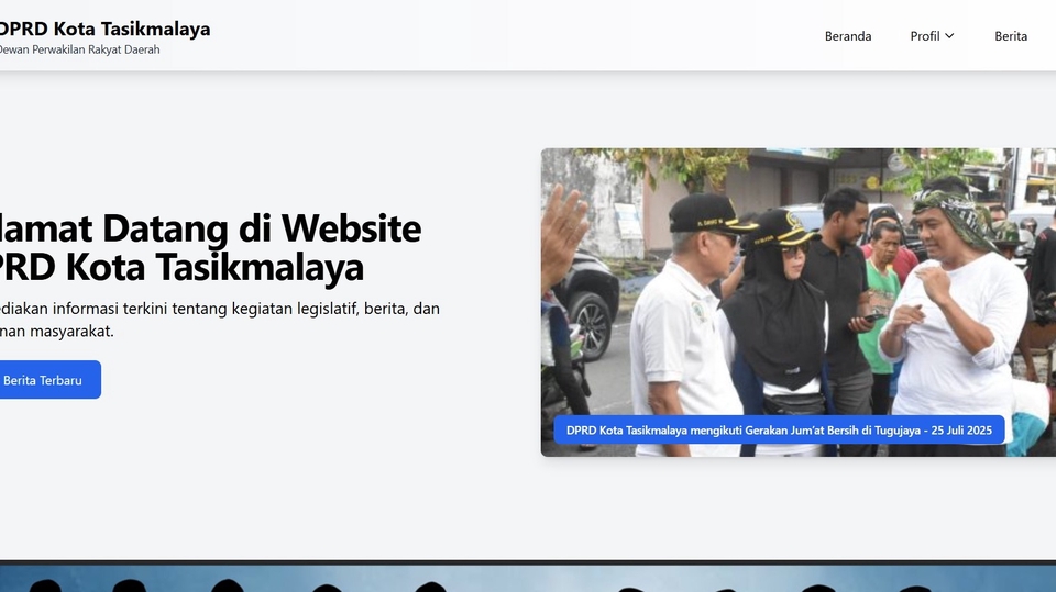 Website Profil Instansi DPRD Tasik