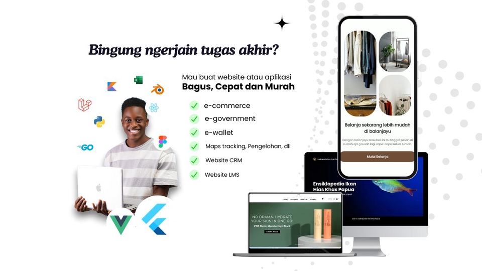 Jasa Pembuatan Aplikasi Mobile Profesional - Jasa Joki Pembuatan Tugas Akhir Aplikasi dan Website