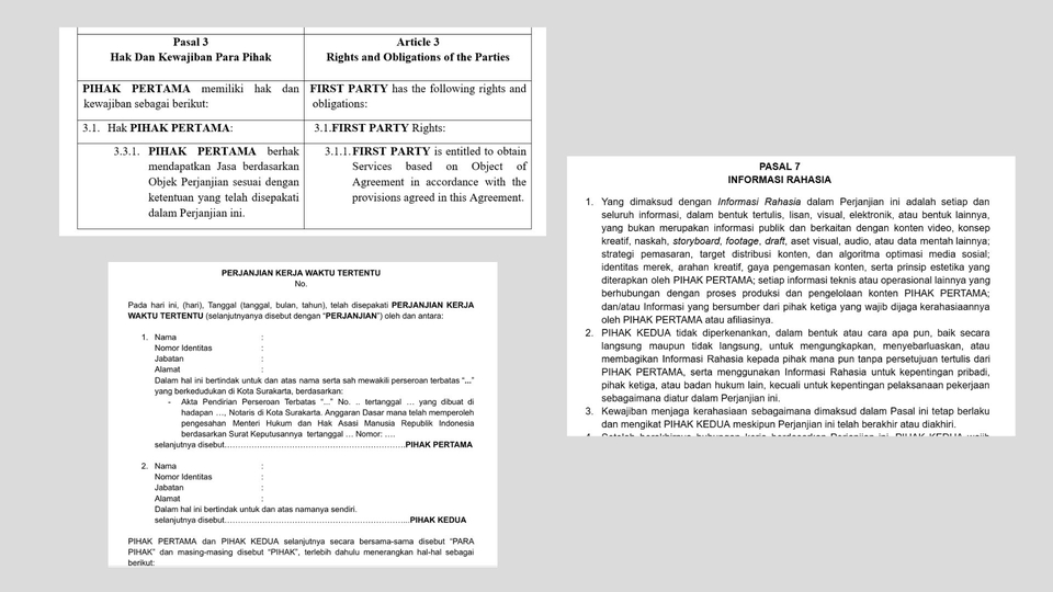 Pendapat Hukum - Legal Opinon, Legal Drafting (Perjanjian Kerjasama, Franchisee, Utang Piutang, dll) - 4