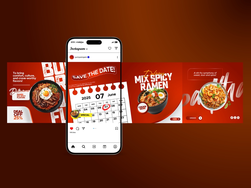 Banner Online - Desain Media Sosial Feed/Post Instagram Dalam 24 Jam - 3