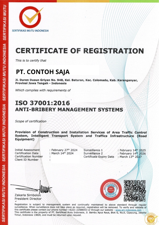 Jasa Lainnya - ISO 37001 Versi KAN dan Non KAN - 3