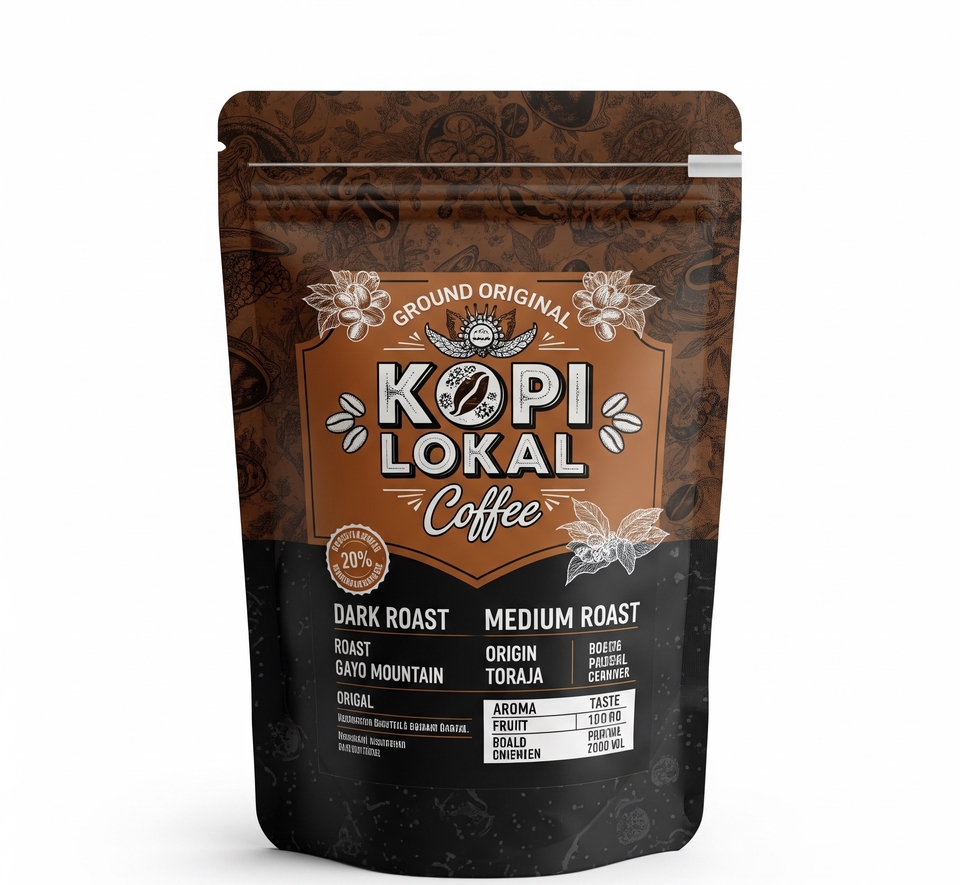 ☕ Label dan kemasan yang profesional bikin produkmu lebih menonjol di rak dan marketplace!