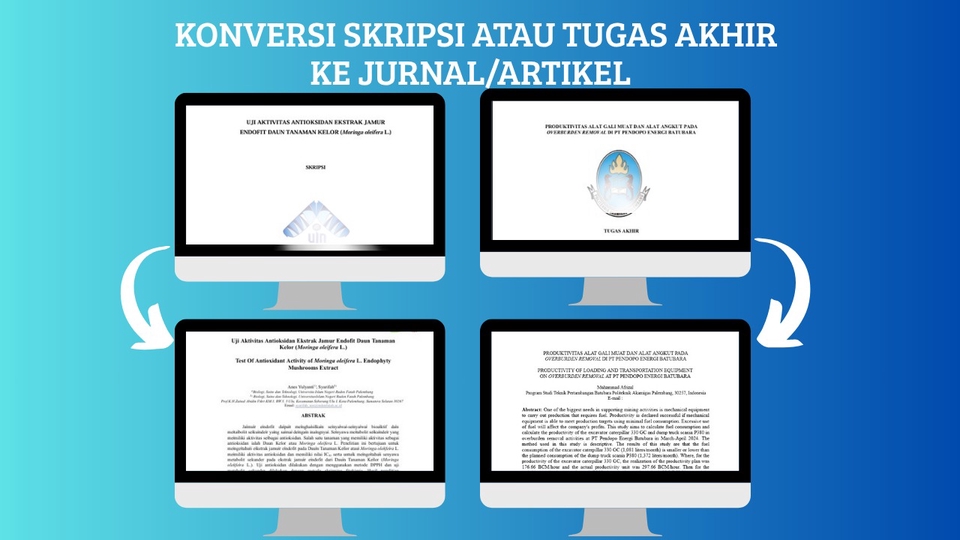 Jasa Edit Dokumen PDF, Konversi PDF ke Word / Excel - Jasa Konversi Skripsi dan Tugas Akhir ke Jurnal/Artikel
