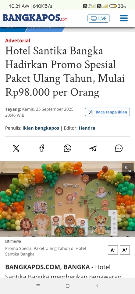 Press Release - Jasa Publikasi Artikel Media Online dan Cetak Nasional/Daerah - 2