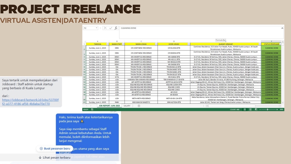 Sekretaris - Virtual Assistant | Admin Support | Data Entry | Dokumentasi | UMKM & Finance Support - 13