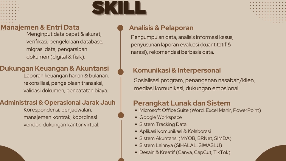 Sekretaris - Virtual Assistant | Admin Support | Data Entry | Dokumentasi | UMKM & Finance Support - 5