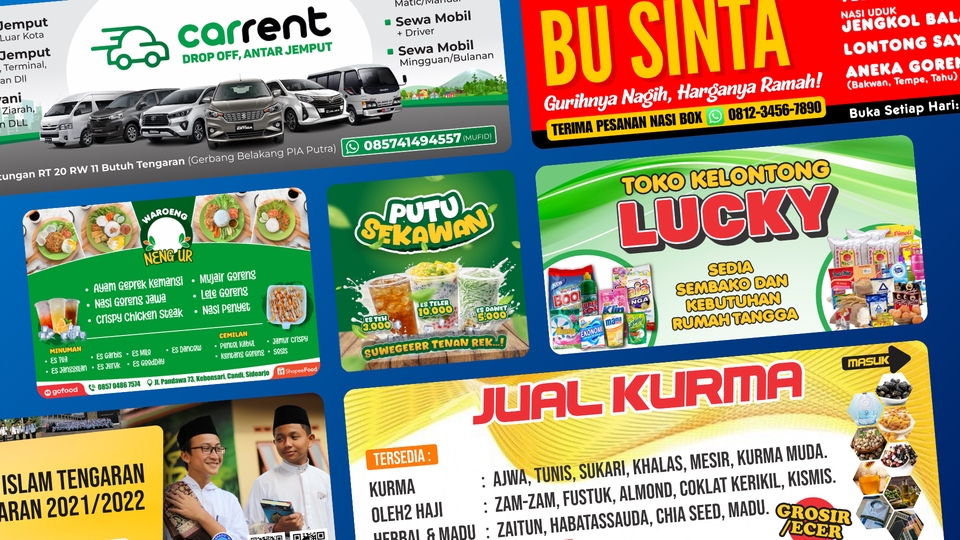 Digital Printing - Desain Banner Promosi Modern untuk UMKM, Event & Bisnis - 2