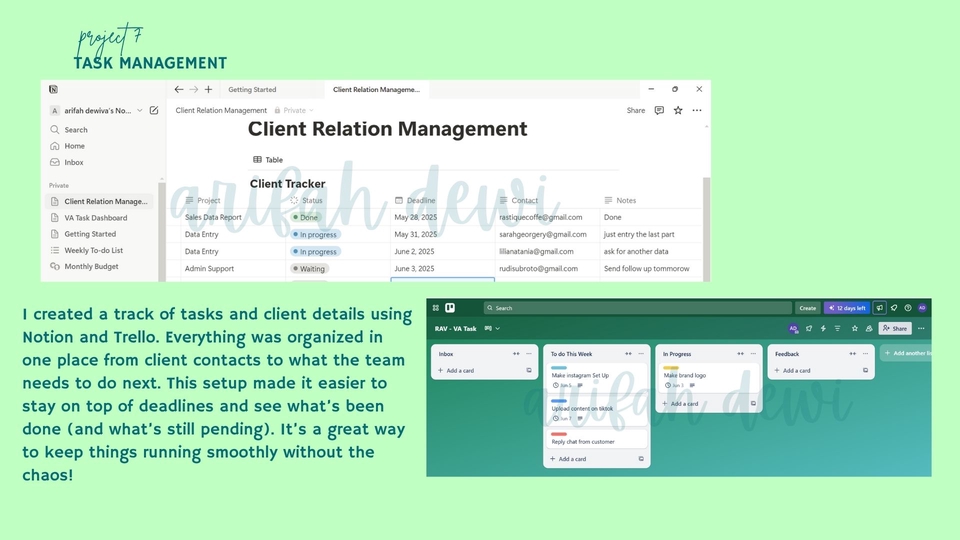 Sekretaris - Dedicated Virtual Assistant - 12