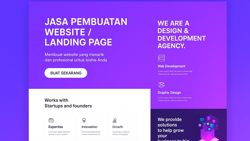 Jasa Web Design / Desain Website Profesional - Website dan Landing Page