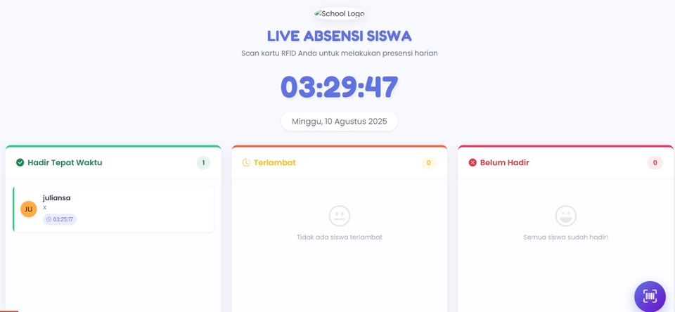 Web Development - Sistem Absensi Online Scan Qr / RFID - 8