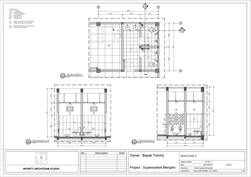 CAD Drawing - Jasa Pembuatan Gambar Kerja, CAD Drawing, Blueprint, Gambar Bestek, As built Drawing, Gambar IMB/PBG - 10