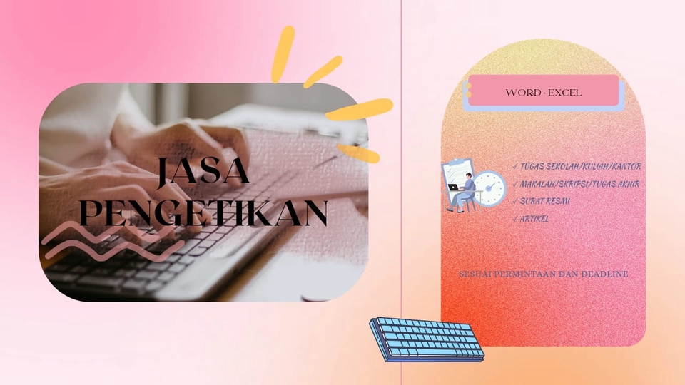 Jasa pengetikan (word & excel)