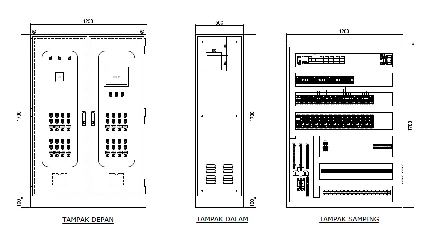 Design Panel Layout & Wiring Diagram Kontrol (Panel)