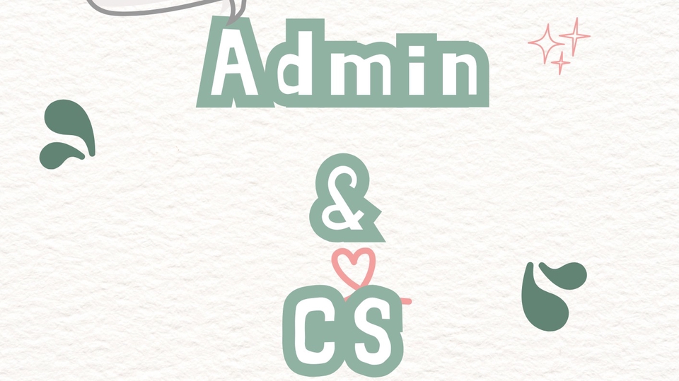 Customer service & Admin Media sosial 