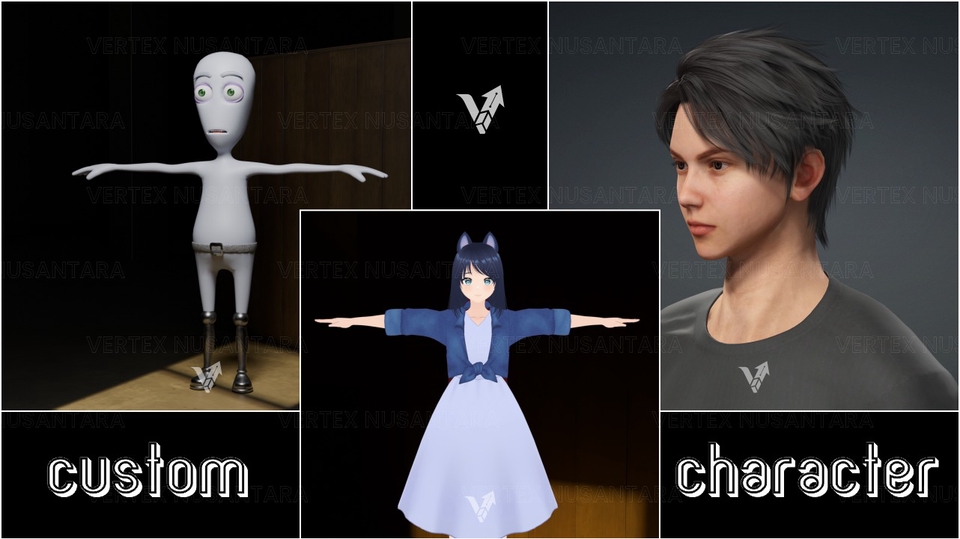 Jasa Desain Interior Rumah Minimalis hingga Modern - Custom 3D Character | Realistis, Anime & Stylized | Cocok untuk Streaming & Game, DLL