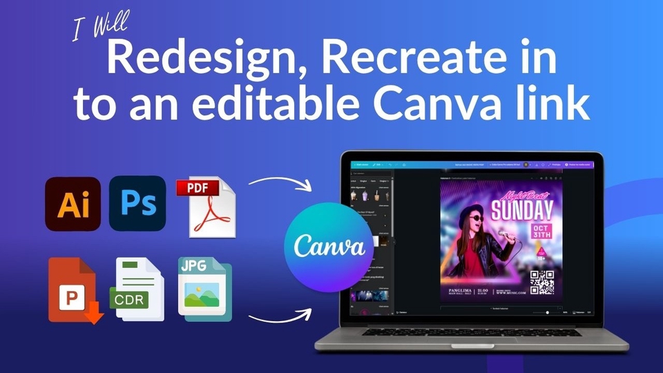 Jasa Desain Canva Profesional dan Kreatif untuk Segala Kebutuhan - Redesign, Recreate your design in to Canva Editable Template