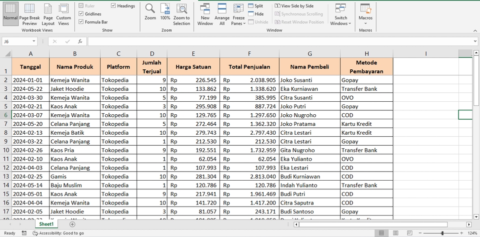Entri Data - Reliable Data Entry Specialist | Cepat dan Akurat | Excel, Google Sheets, dll. - 5
