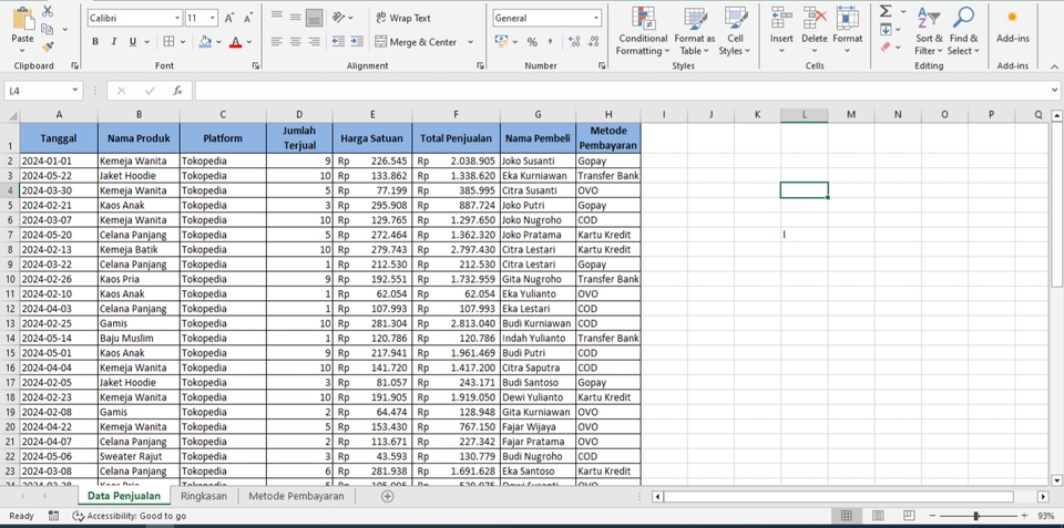Entri Data - Reliable Data Entry Specialist | Cepat dan Akurat | Excel, Google Sheets, dll. - 8