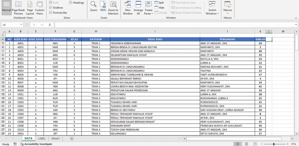 Entri Data - Reliable Data Entry Specialist | Cepat dan Akurat | Excel, Google Sheets, dll. - 7