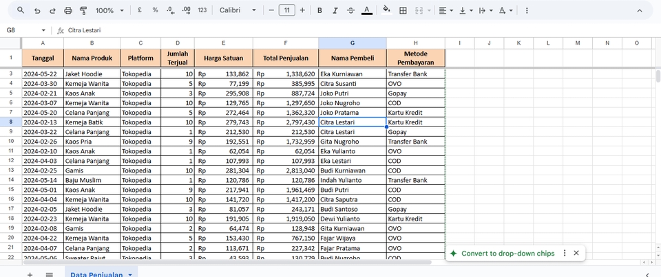 Entri Data - Reliable Data Entry Specialist | Cepat dan Akurat | Excel, Google Sheets, dll. - 11