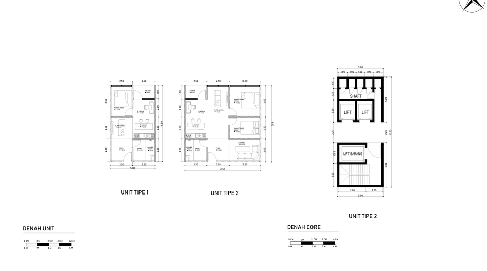 Denah - Jasa Drafter Gambar Kerja/Desain Bangunan - 2