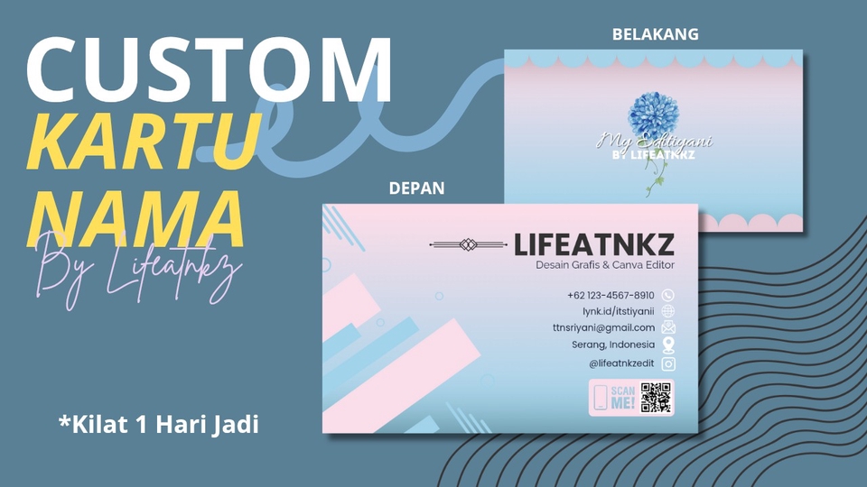Jasa Desain ID Card Karyawan - Custom Kartu Nama [KILAT 1 HARI JADI]