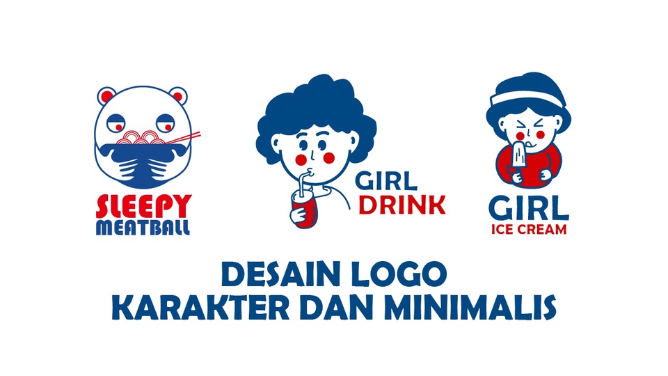 logo karakter dan minimalis