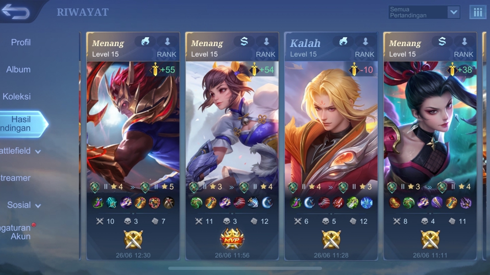 Jasa teman mabar mobile legend