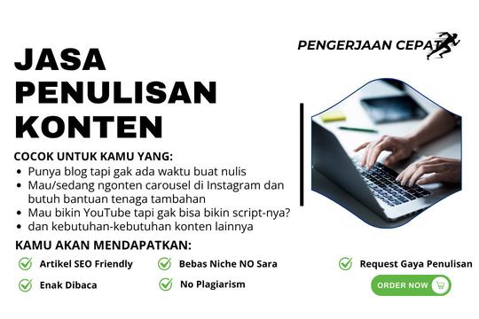 Jasa Content Writer dan Pembuat Artikel Profesional - Jasa Penulisan Konten: Artikel untuk Website dan Blog | Konten Sosial Media | Script YouTube