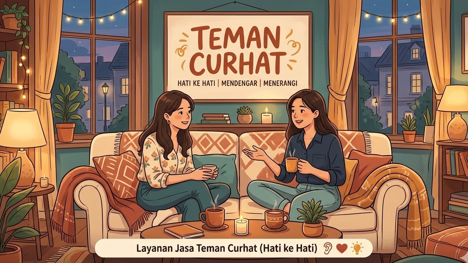 membuka jasa curhat
mendengarkan tanpa menghakimi
kerahasiaan terjaga