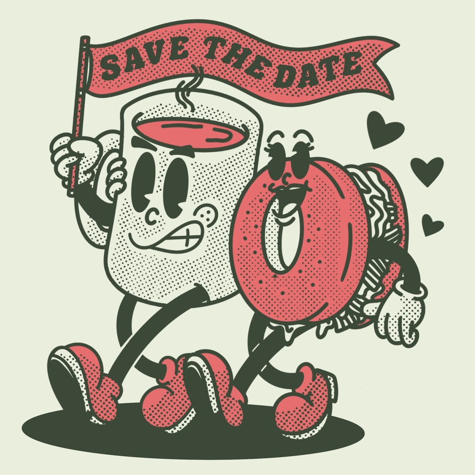 Desain Karakter - DESAIN MASCOT RETRO VINTAGE UNTUK BRANDING, LABEL, STIKER, DAN KAOS - 4