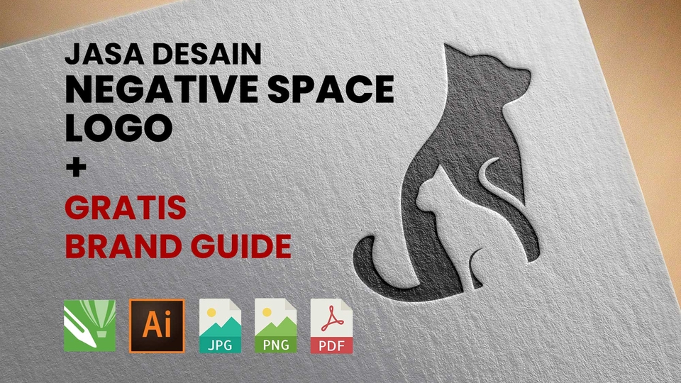 Jasa Negative Space Logo dan Brand Guide