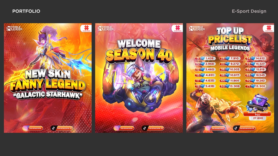 Banner Online - Desain Poster / Banner / Feeds Instagram Top Up Store All Game - 3