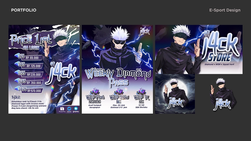 Banner Online - Desain Poster / Banner / Feeds Instagram Top Up Store All Game - 5