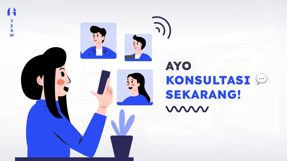 Konsultasi di gatenz team itu gratis, jadi kalian bisa konsultasi masalah kebutuhan social media