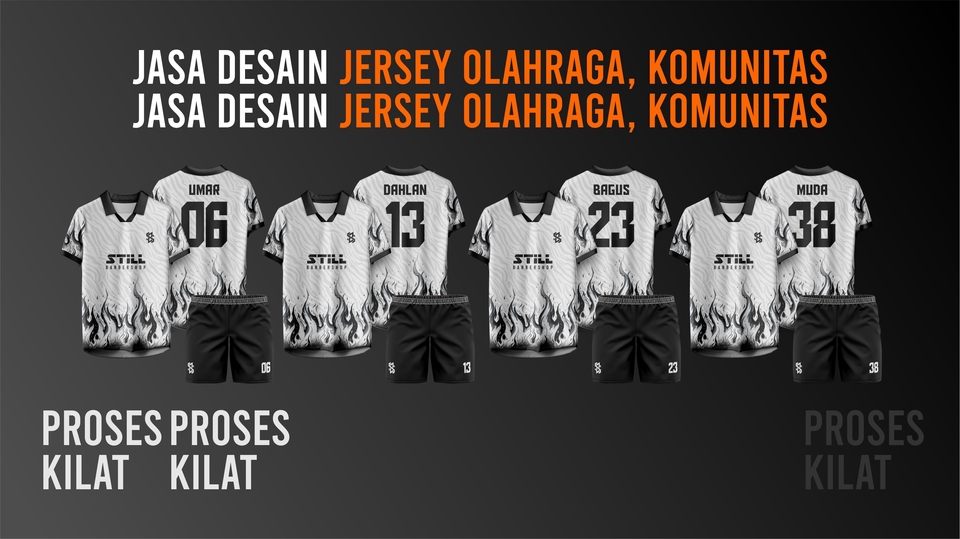jersey baju olahraga seragam olahraga