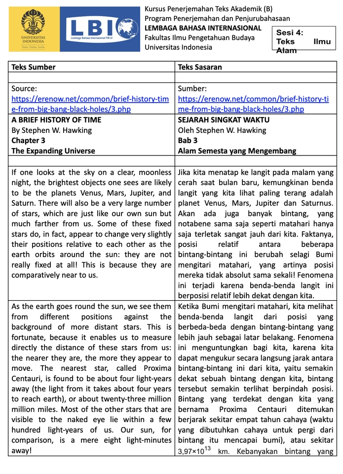 Penerjemahan - English - Indonesian Translation (CERTIFIED) - 3
