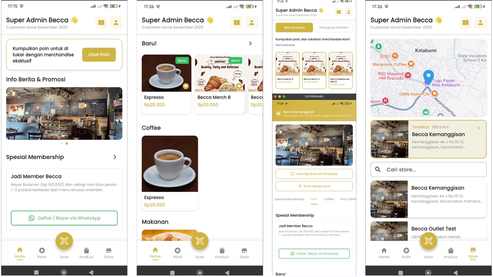 Portofolio jasa pembuatan aplikasi toko online dan kasir cafe Android dengan Flutter & Kotlin