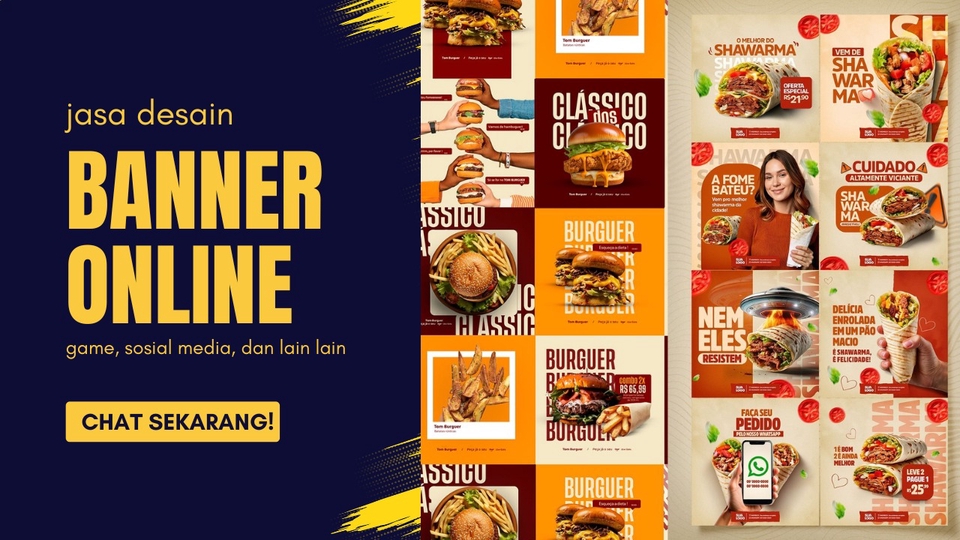 DESAIN BANNER ONLINE (GAME, SPORT, SOSIAL MEDIA, DLL)