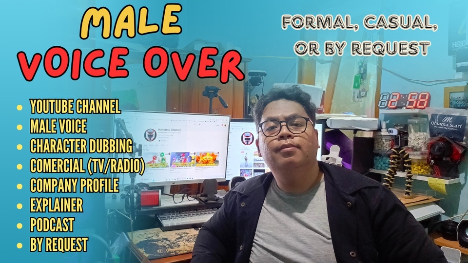 Jasa Voice Over AI Profesional untuk Beragam Kebutuhan Audio - Voice Over Laki-Laki Profesional Indonesia