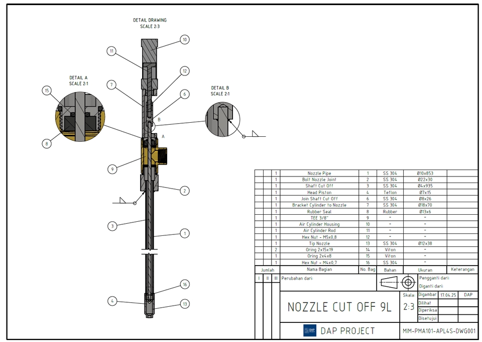 CAD Drawing - Desain CAD Alat Produksi & Mesin Industri | 2D/3D Drawing & Animasi Kerja Mesin - 11