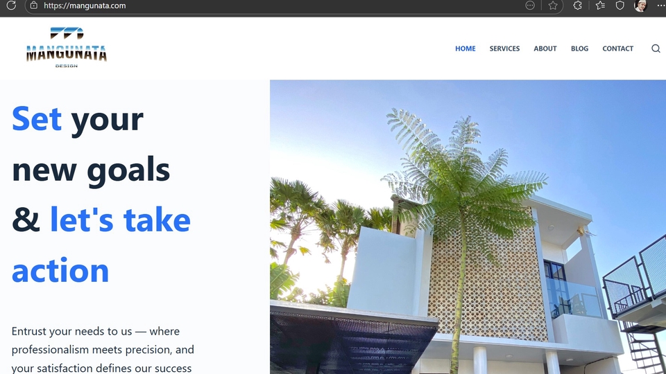 Jasa Web Design / Desain Website Profesional - Web Design Portofolio Property Construction
