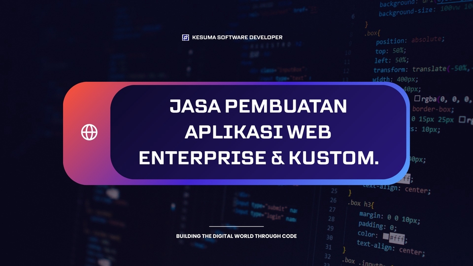 Jasa Pembuatan Aplikasi Web Enterprise dan Kustom