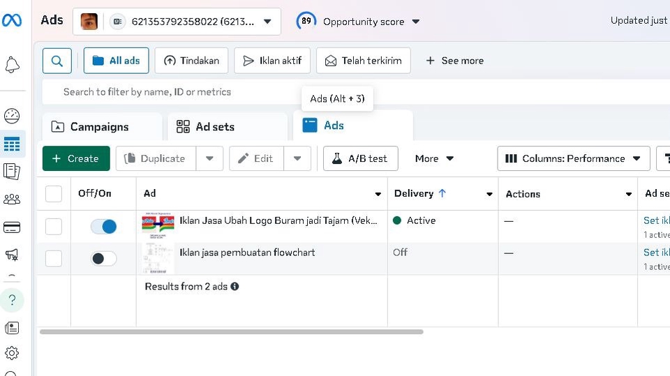 Jasa Konsultan Marketing dan Pemasaran Terbaik - Jasa Setting Meta Ads Google ads Facebook Instagram