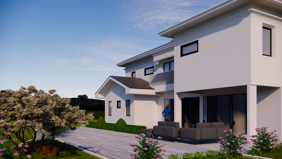 3D Model - Desain Arsitektur Bangunan Exterior dan Interior, 3D Modelling Exterior/Interior, Gambar Kerja - 8