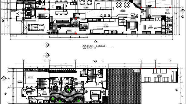 Jasa Gambar AutoCAD & Drafter Arsitektur Interior - DED Mix-use building