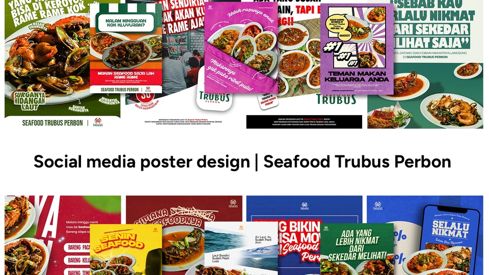 Social Media Poster Design | Seafood Trubus Perbon