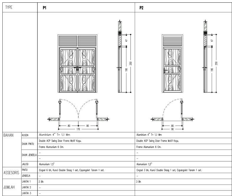 CAD Drawing - Gambar kerja (DED) atau Jasa design Arsitektur 2&3 Dimensi - 10