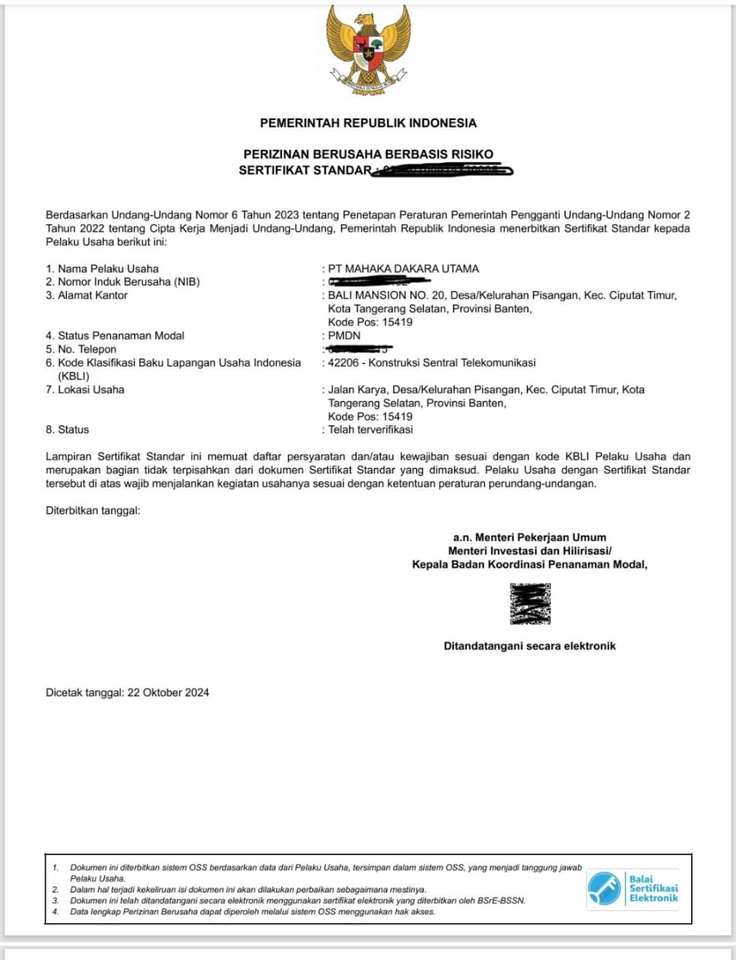Perizinan Usaha - JASA SERTIFIKASI KONTRUKSI AMANAH - 3