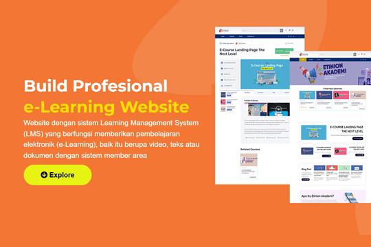 Jasa Pembuatan Website Terbaik dan Profesional - Build Profesional e-Learning Website - Website Toko Online dengan Wordpress/Laravel + CMS